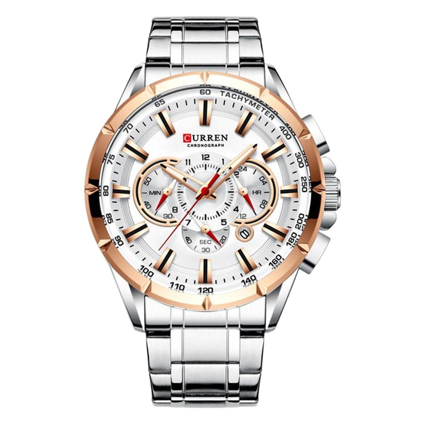 Curren/Karin 8363 Men's Business Steel Band Watch Quartz Calendar Six-pin Multifunctional Luminous Men's Watch
