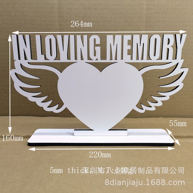 Picture of Father's Day New phase plate saw blade wrench sublimation wood print personality pattern MDF table