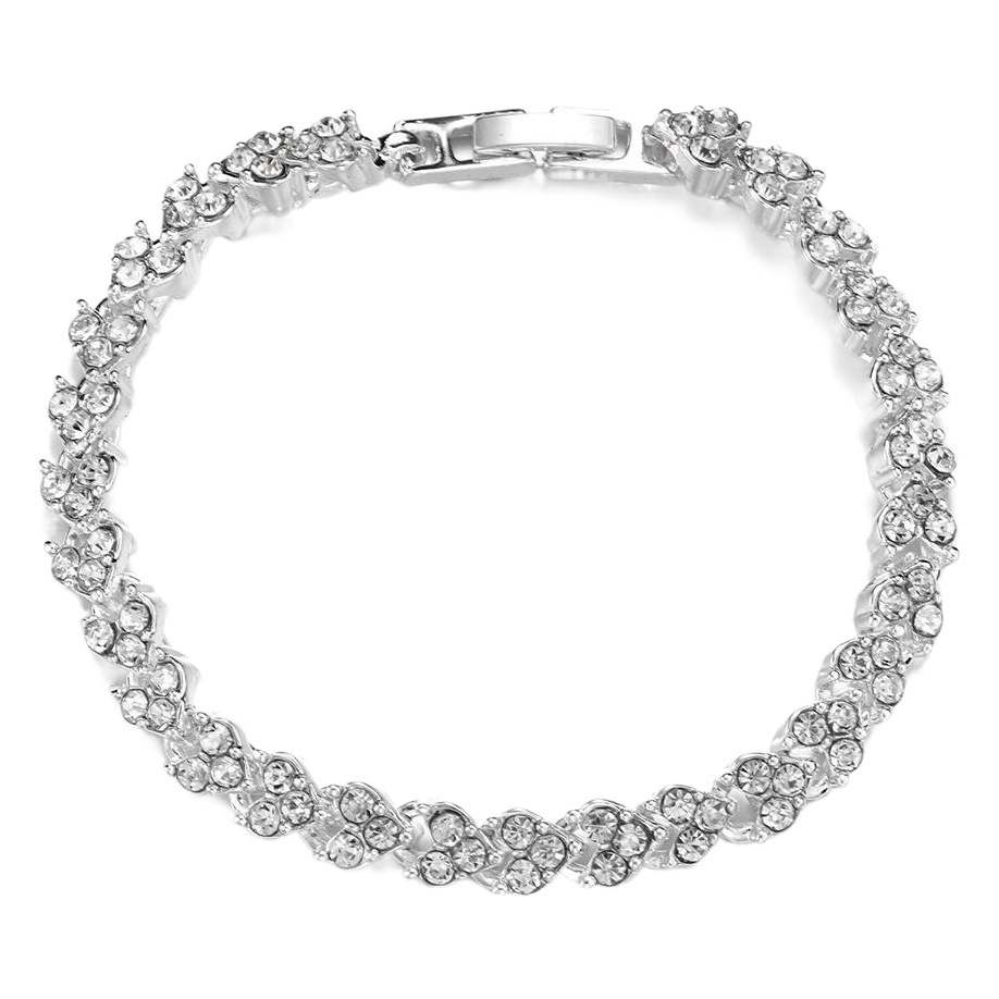 New Korean romantic diamond-encrusted Roman bracelet temperament double-layer star shiny diamond hand jewelry wholesale