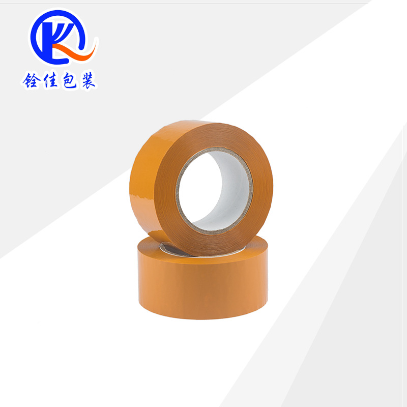 Picture of Transparent tape large roll wholesale express packaging sealing tape factory yellow tape logistics packaging tape full box