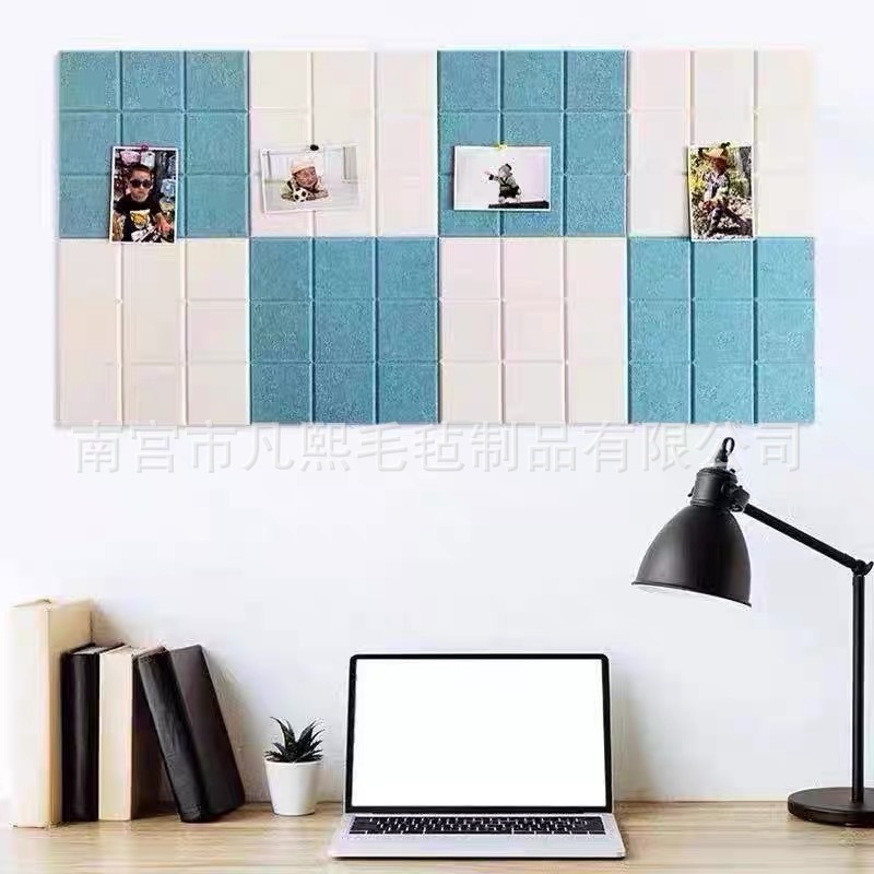 Picture of Wholesale Felt Wall Stickers for Ins-Style Photo Walls, Self-Adhesive Children's Message Boards, School Soundproof Cork Boards, Ins-Style
