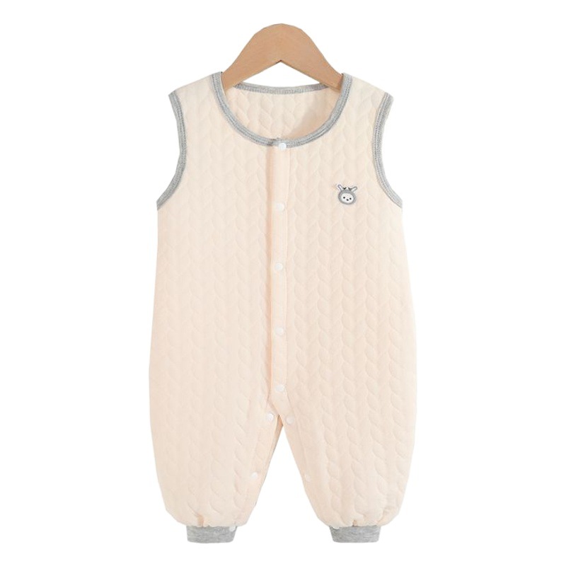 Baby suspender pants suit spring and autumn trousers cotton jumpsuit sleeveless casual warm pants baby Autumn suspender pants