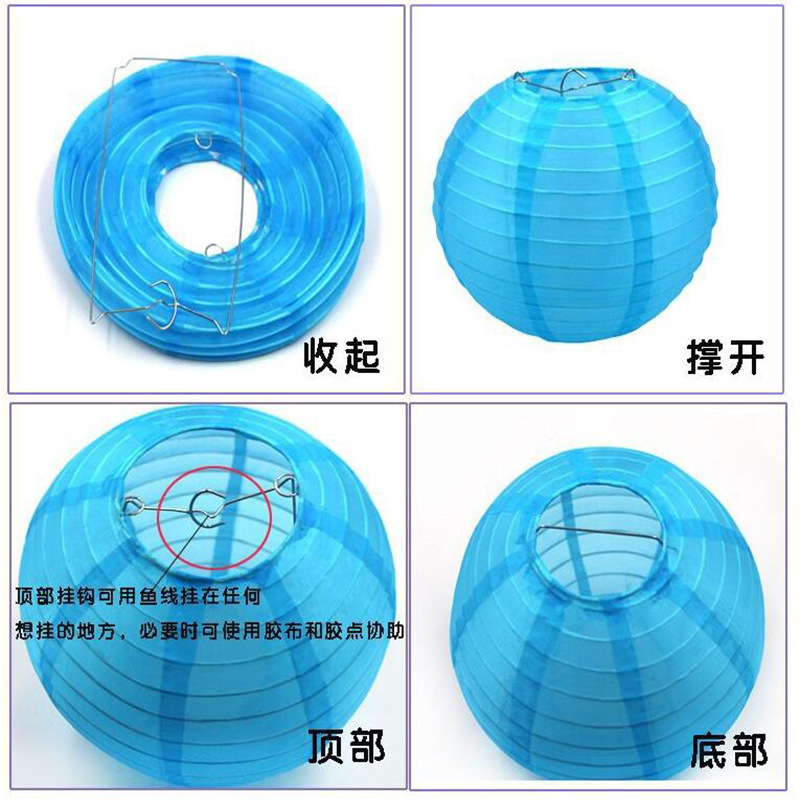 Picture of Spring Festival New Year's Day Red Lantern Decoration Outdoor Waterproof Festival Wedding Festive Decoration New Year Lantern Hanging Lights