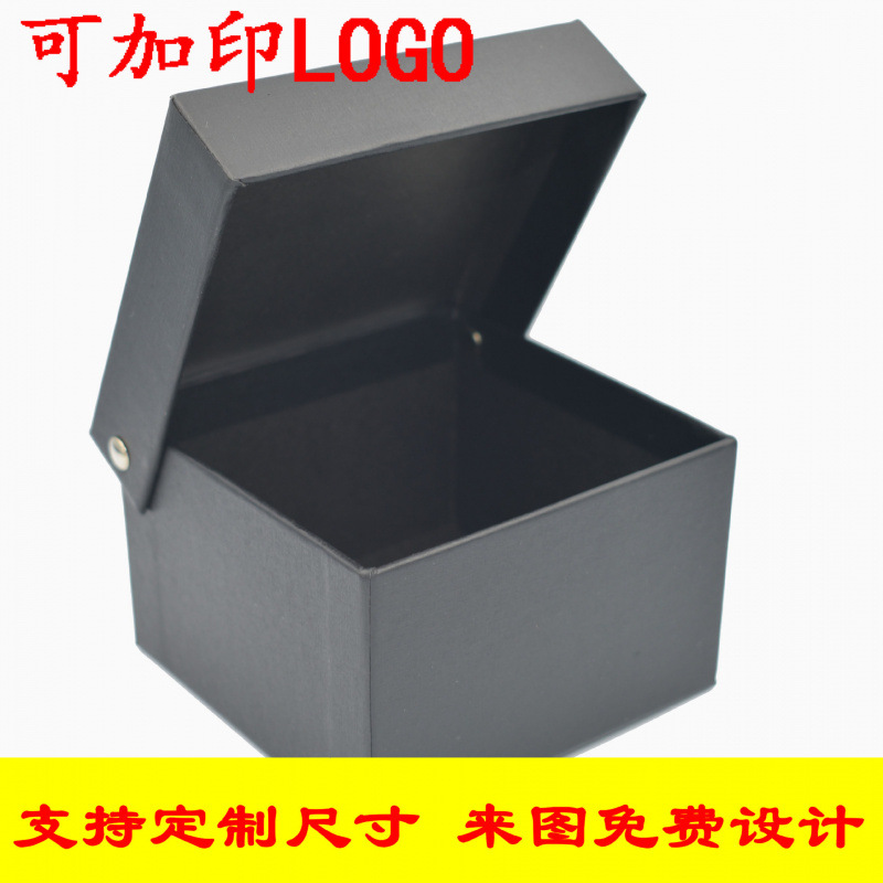 LOGO in stock clamshell square box silk towel box tie box belt gift box wholesale belt box storage packaging