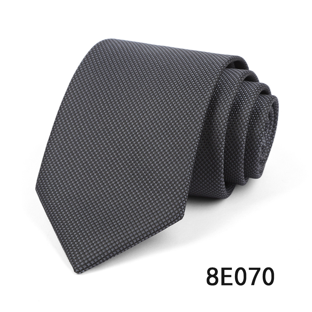 Picture of Men's Tie Business Casual Stripesd Tie 8cm Polyester Jacquard Embroider Print Tie Wholesale Formal Wear
