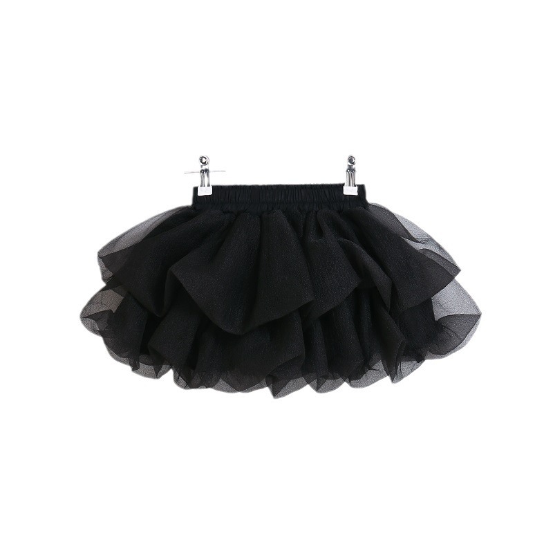 Picture of Girls Mesh Skirt Kidsren's Seersucker Skirt Tutu Skirt Cake Skirt 2025 Spring Autumn Summer Baby Gauze Skirt