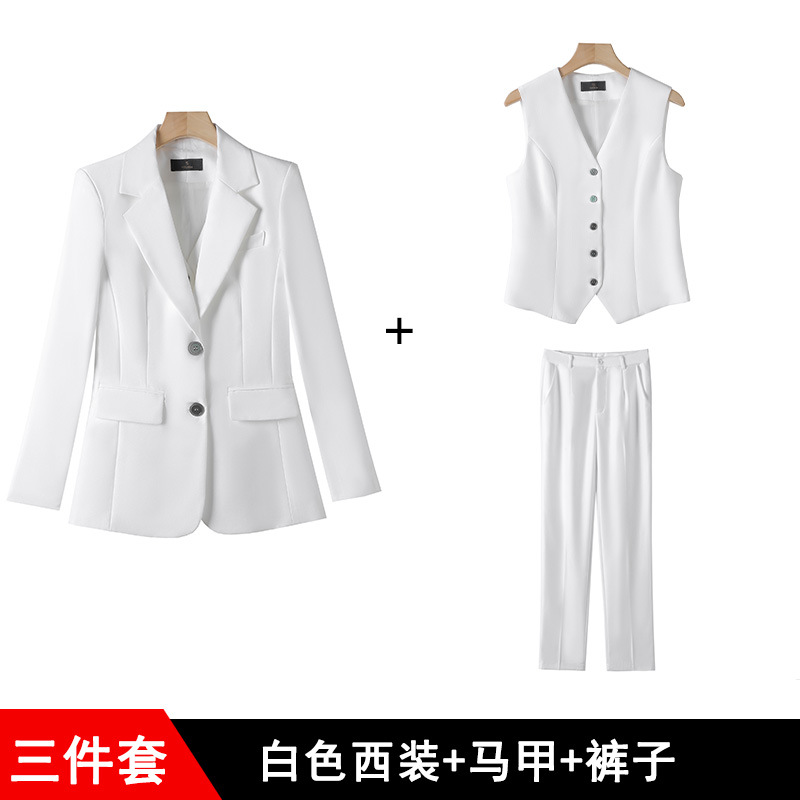 Picture of Star with pink suit suit female British style 2023 new small fragrant style suit jacket vest three-piece set