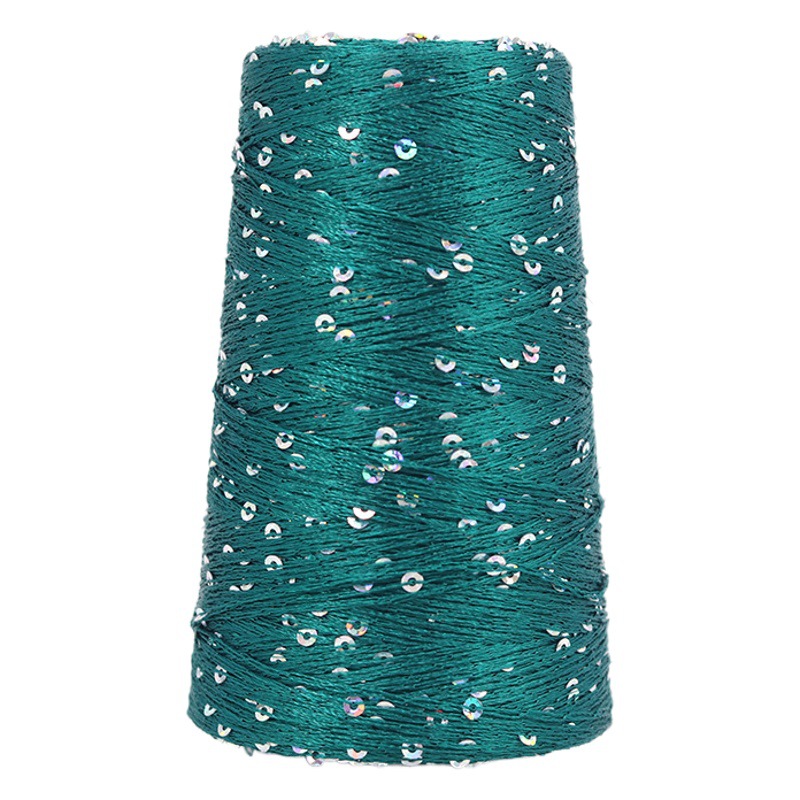 50g Small Sequin Yarn Shaft Cotton Sequin Yarn Fancy Yarn Hand-Knitted Knitting Machine Woven Thread Cross-In Wholesale Supply
