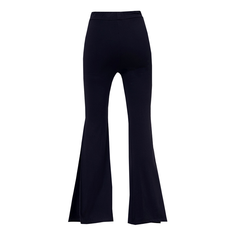 Picture of Dance Training Outfit for Female Models: Latin Long Pants with Slits, Flared Pants for Stage Performance