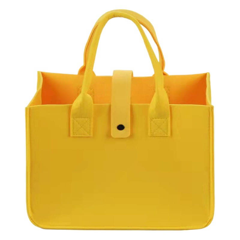 Wholesale felt tote bag fashion simple girls shopping bag advertising gift storage bag can be printed logo