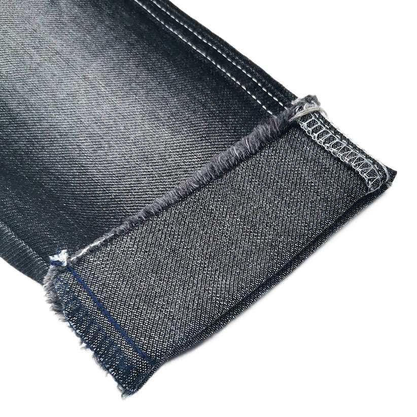 8 Pieces Diamond Slant Left Slant Summer Hot 8.6oz Black Denim Fabric