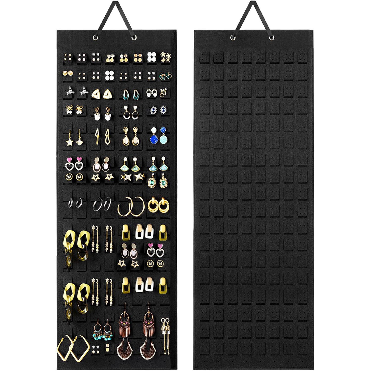 Cross-border Earrings Earrings Storage Hanging Bag Wall Hanging Earrings Storage Bag Felt Badge Display Rack Sinishing Bag