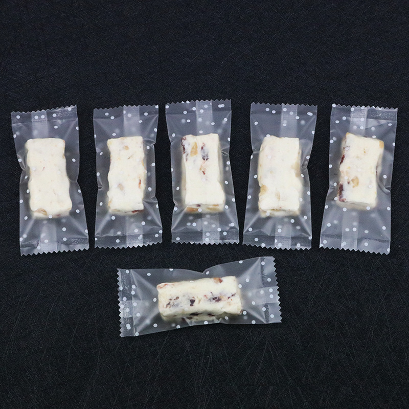 Baking Packaging Polka Dot Frosted Candy Bags Handmade Nougat Sealing Packaging Bags Milk Candy Wholesale Direct from Manufacturer