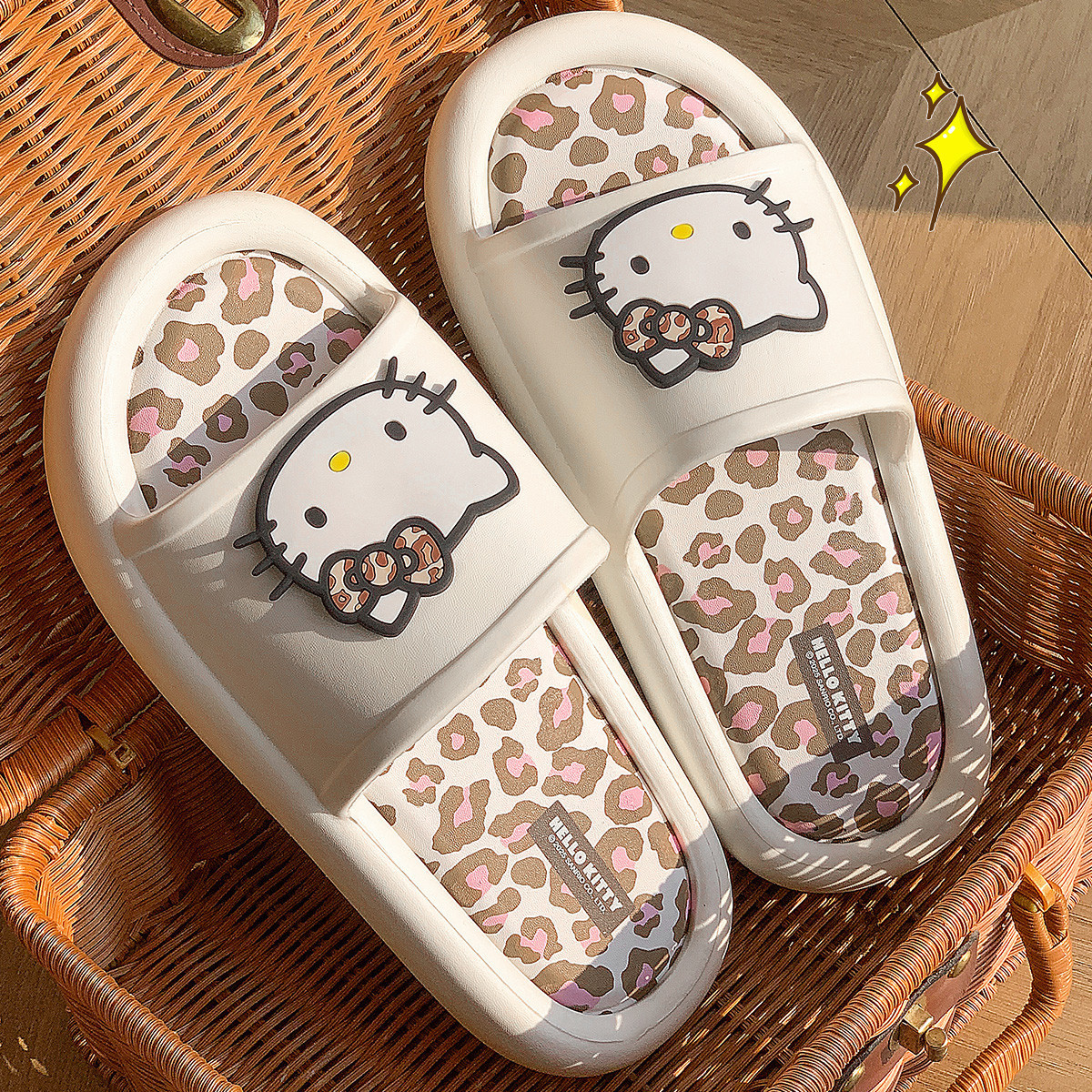 Kt Leopard Print Slippers for Women 2025 New Indoor Home Household Bathroom Bathing Eva Slippers Summer