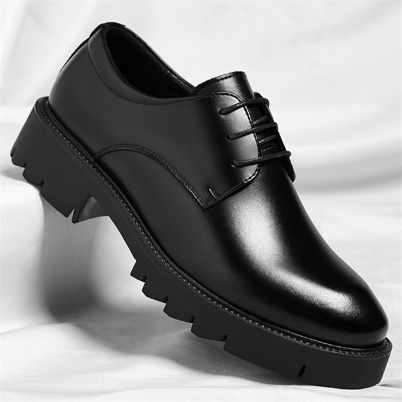 Height Increase Shoes Men's 2025 New Thick-soled Korean Business Formal Increase 10CM Groom Wedding Suit Shoes One Drop Ship