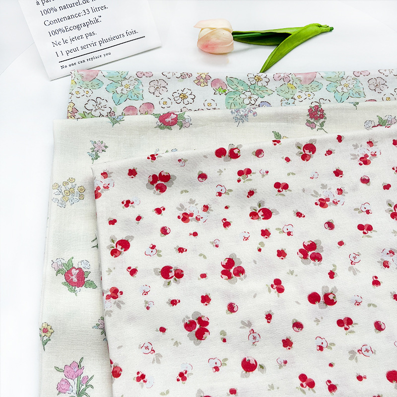 Bamboo Fiber Gauze Floral Print Baby Summer Anti-Mosquito Pants Clothing Home Clothes Saliva Towel Bath Towel Fabric