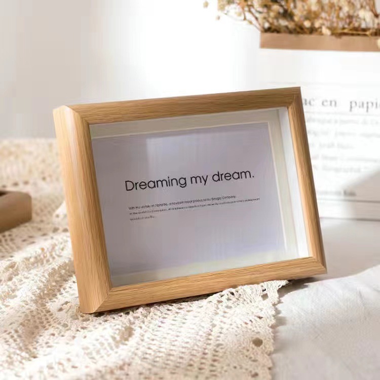 Picture of Photo Frame Display Stand 5678inch A4 Wall-Mounted DIY Oil Pastel Frame Wholesale Photo Frame Wall Decoration
