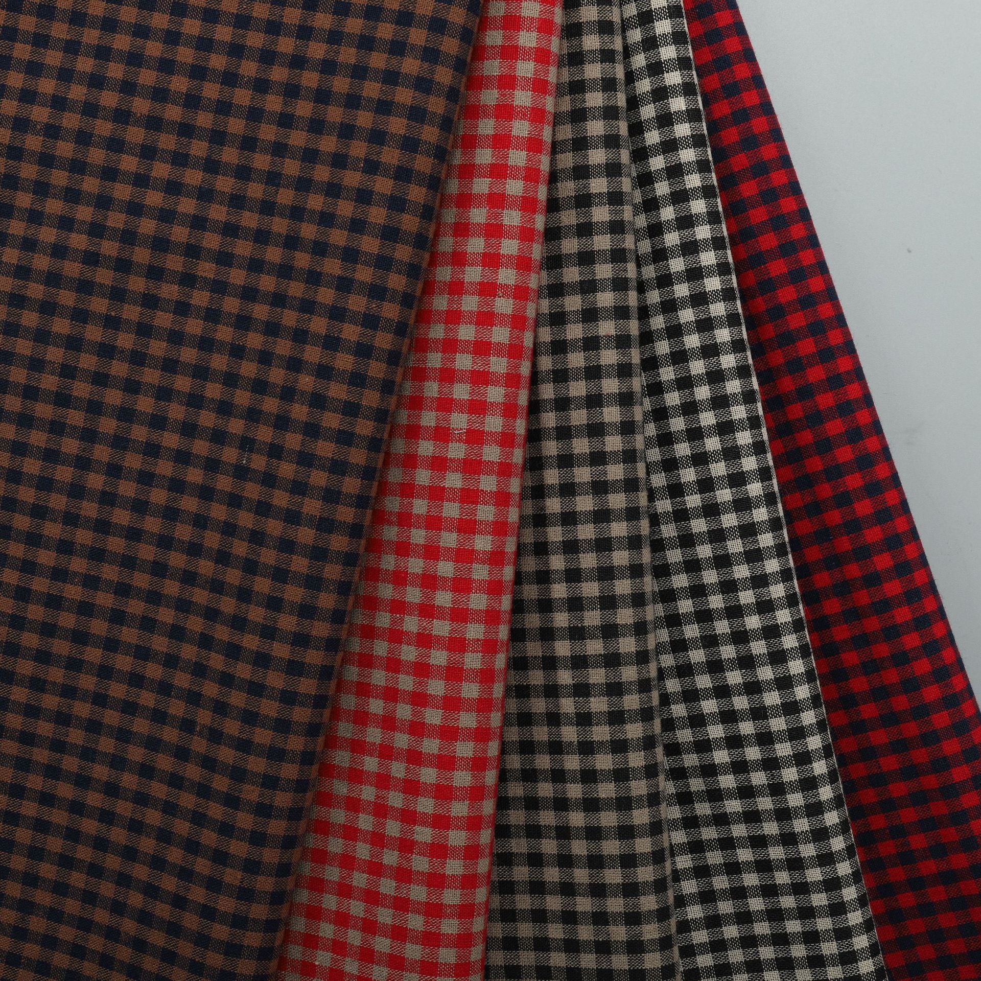 Cotton Yarn-dyed Plain Chaoyang Plaid Shirt Sunscreen Jacket Sling Dress Fashion Bedding Decorative Fabric