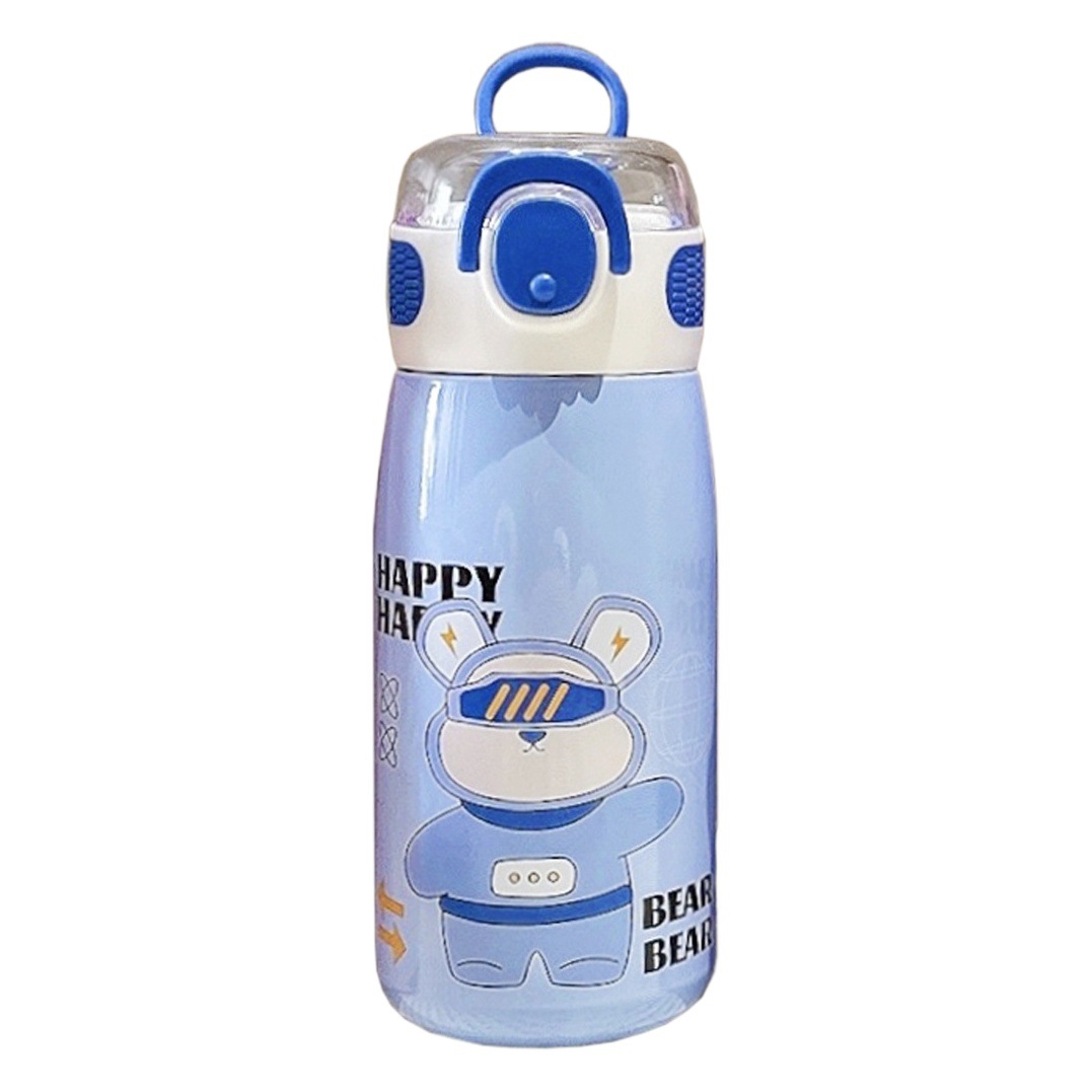 Children's vacuum cup 316 stainless steel high-looking straw Cup cute student cartoon gift portable school Cup