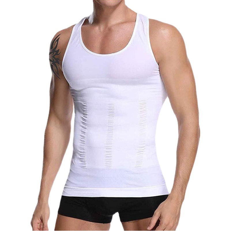 Factory direct new chest muscle vest seamless breathable sports men's body-shaping clothing compression abdominal body-shaping vest T