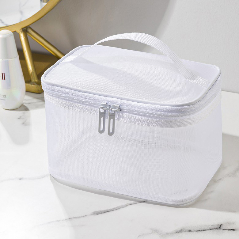 Picture of Large Capacity Toiletry Bag Portable High-value Cosmetic Bag Multi-purpose Travel Double-layer Toiletry Bag Storage Bag Mesh Bag