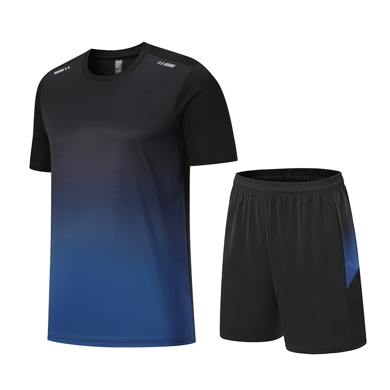 Picture of Quick-Drying Short-Sleeved Men's Ice-Feel Summer Sports Suit, Loose and Breathable Casual Versatile Fitness Sportswear