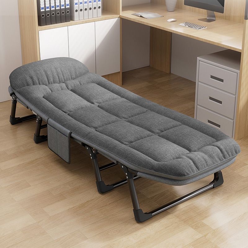 Folding bed, home nap lounge chair, portable office single-seater, multifunctional simple outdoor marching companion bed
