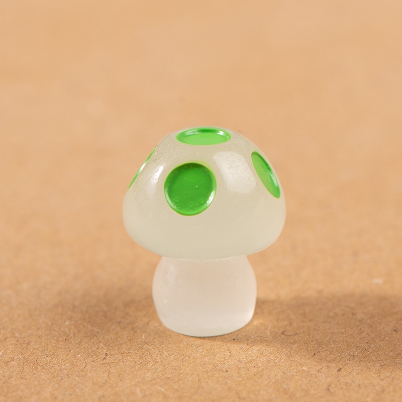 Picture of Luminous Mushroom Resin Small Ornaments Moss Micro Landscape Potted Plant Colorful Luminous Small Mushroom Decorations diy Accessories