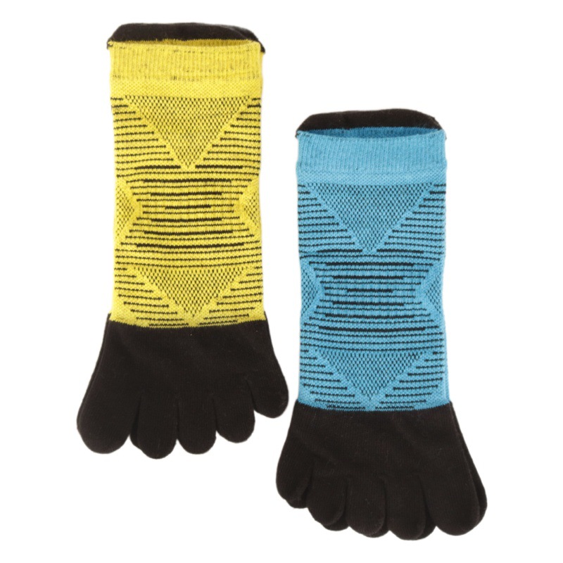 injinji same style Terry five-finger socks men and women sports split toe sweat-absorbent breathable professional marathon running socks