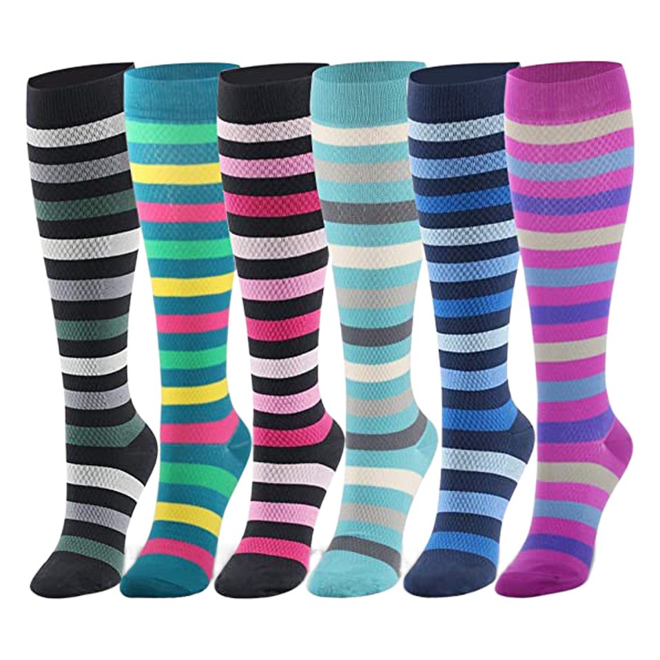 Cross-border exclusive Compression socks Amazon Compression socks striped series casual Compression socks