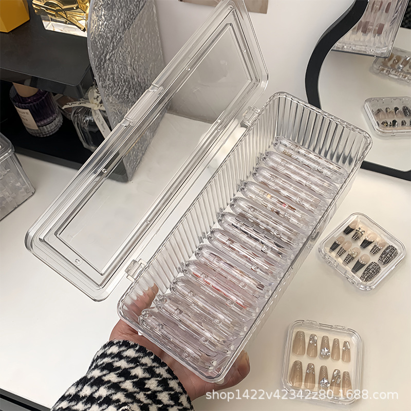 Handstring Storage Box Transparent Acrylic Crystal Bracelet Necklace Special Jewelry Box Portable Anti-oxidation Bracelet Box