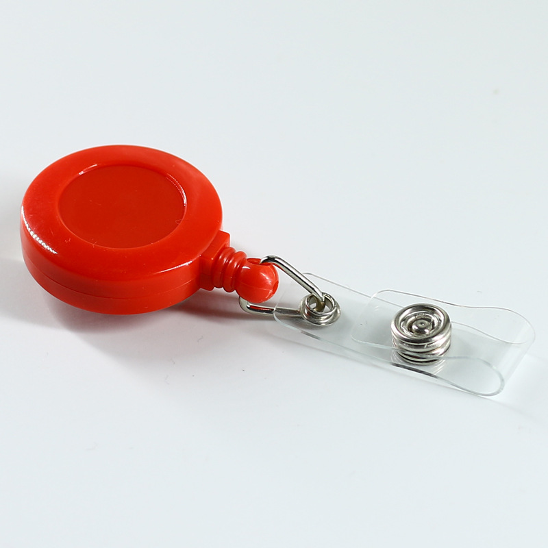 Picture of Cross-Border Retractable Plastic Badge Holder with Retractable Buckle, Id Card Holder with Lanyard, Easy-To-Use Work Badge, Multifunctional