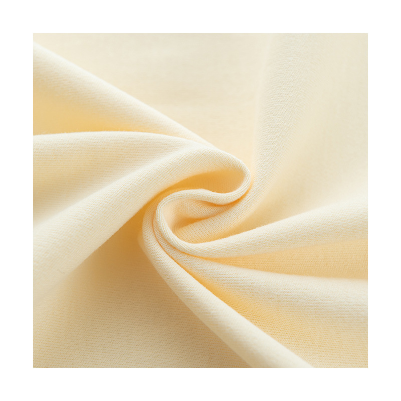 Picture of Combed Sanding Plain Color Cotton Wool Cloth Class A Baby's Skin-Friendly Inner T-Shirt Pajamas Clothing Fabric in stock