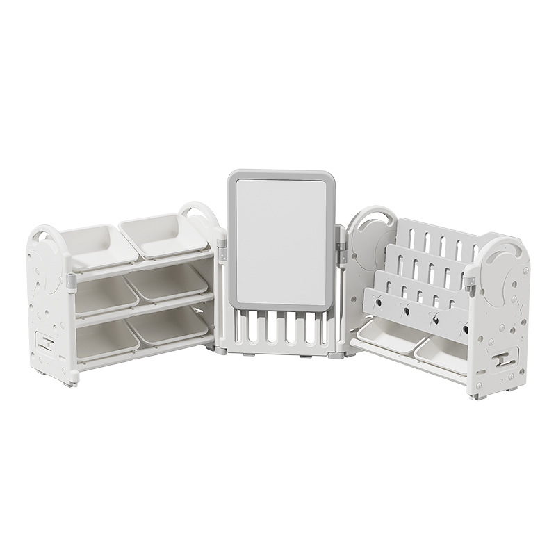 Picture of Children's Plastic Furniture Toy Drawing Board Multi-Layer Large Capacity Home Living Room Wall Baby Combination Storage Cabinet