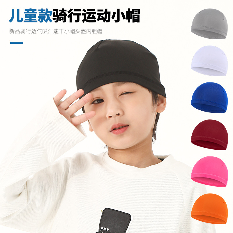 Picture of Ruidong Cross-border Hot Selling Children's Riding Cap Breathable Hat Bicycle Helmet Liner Sports Quick-drying Headscarf