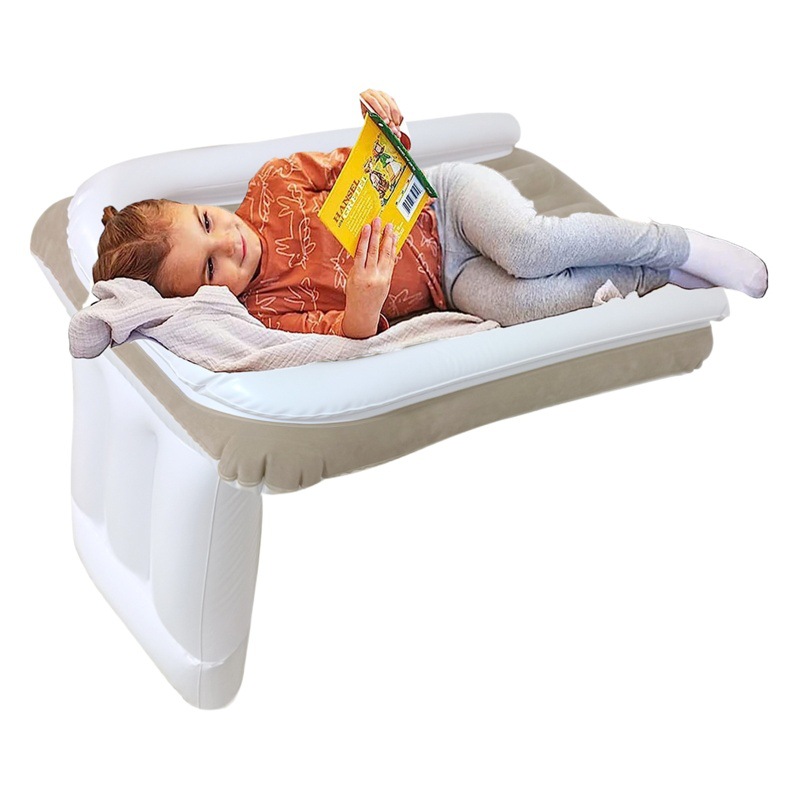 Picture of Amazon Baby Inflatable Mattress Children's Car Rear Folding Car Mat Outdoor Travel Thickened Flocking Air Cushion
