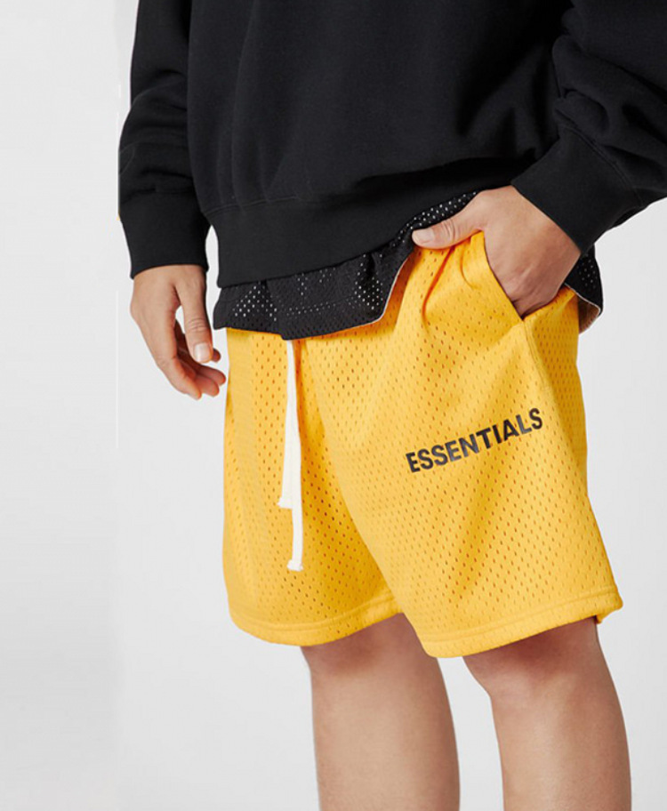 Picture of FOG FCAR OF GOD double-line ESSENTIALS shorts men's mesh fitness quick-drying fashion brand pants