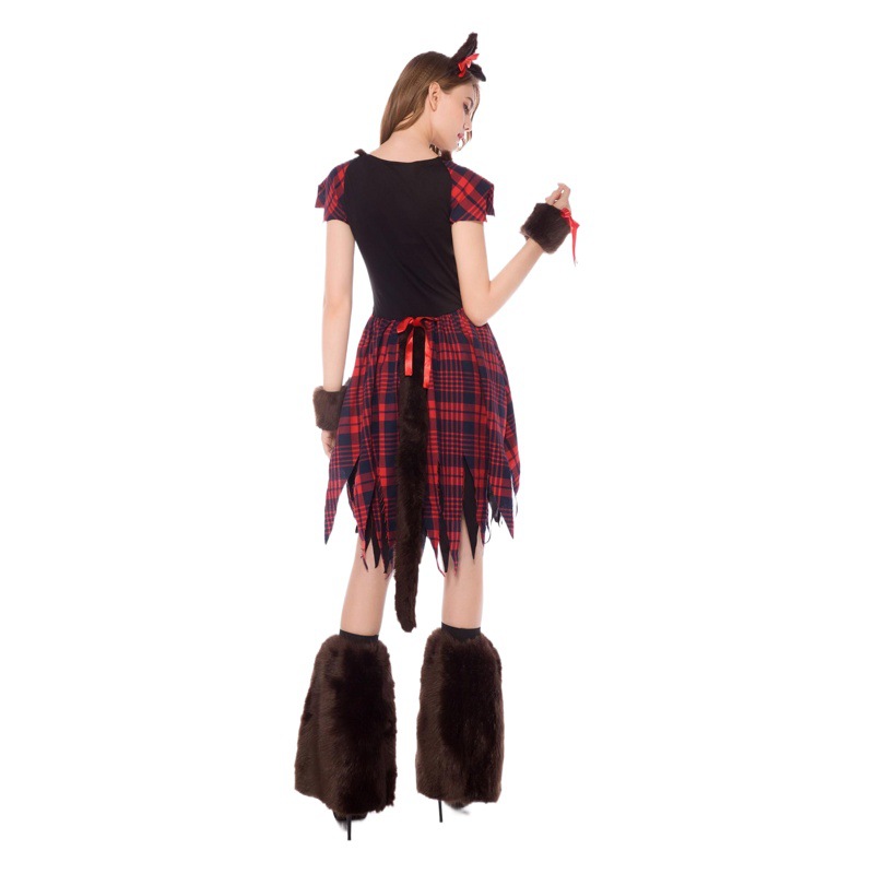 Halloween Costume Adult Party Masquerade Animal Fox Female Cosplay Club Stage Costume