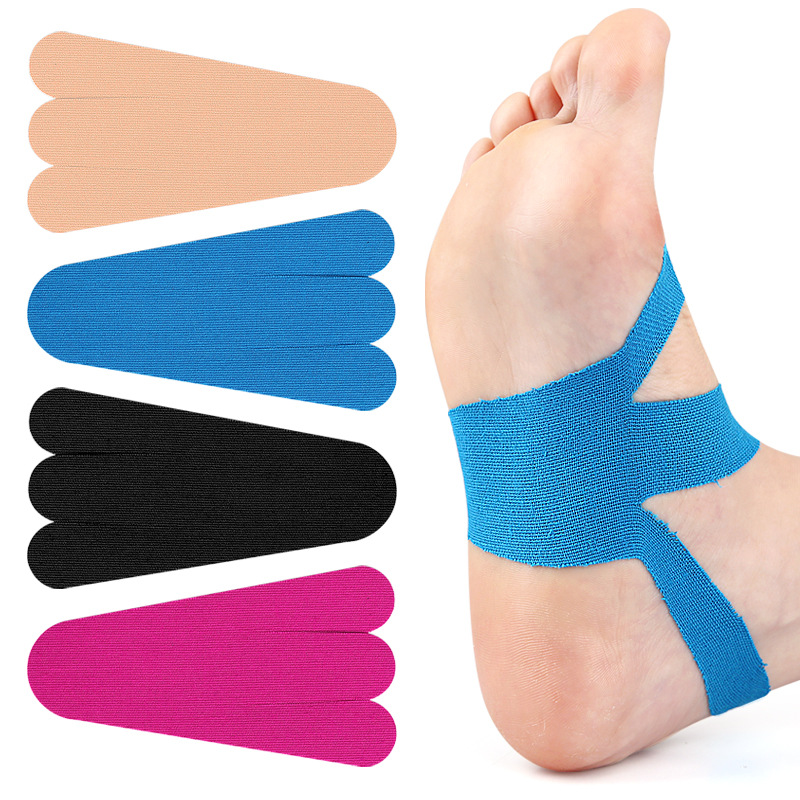 Pre-cutting elastic foot protection muscle patch fixed support anti-friction sports bandage muscle internal effect patch