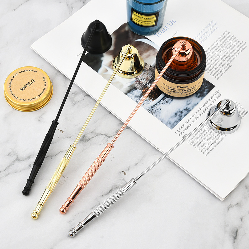 Picture of Factory in stock Aromatherapy Candle Extinguishing Tool Three-piece Set Candle Wick Scissors Bell Cover Hook Igniter Candle Extinguisher