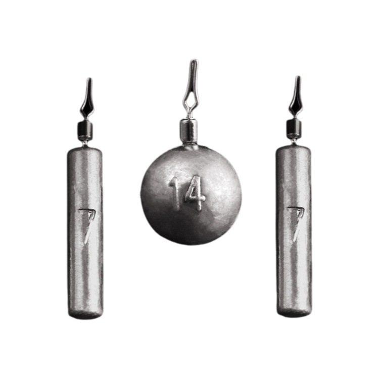 Luya inverted fishing lead fishing accessories anti-hanging bottom lead pendant fishing gear accessories Texas fishing group round cylindrical water drop shape