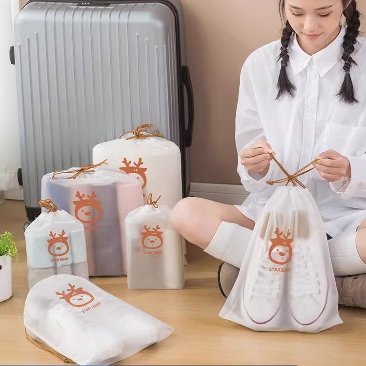 Shoe storage bag dust-proof moisture-proof drawstring bag student dormitory finishing shoe bag travel self-sealing bag wholesale