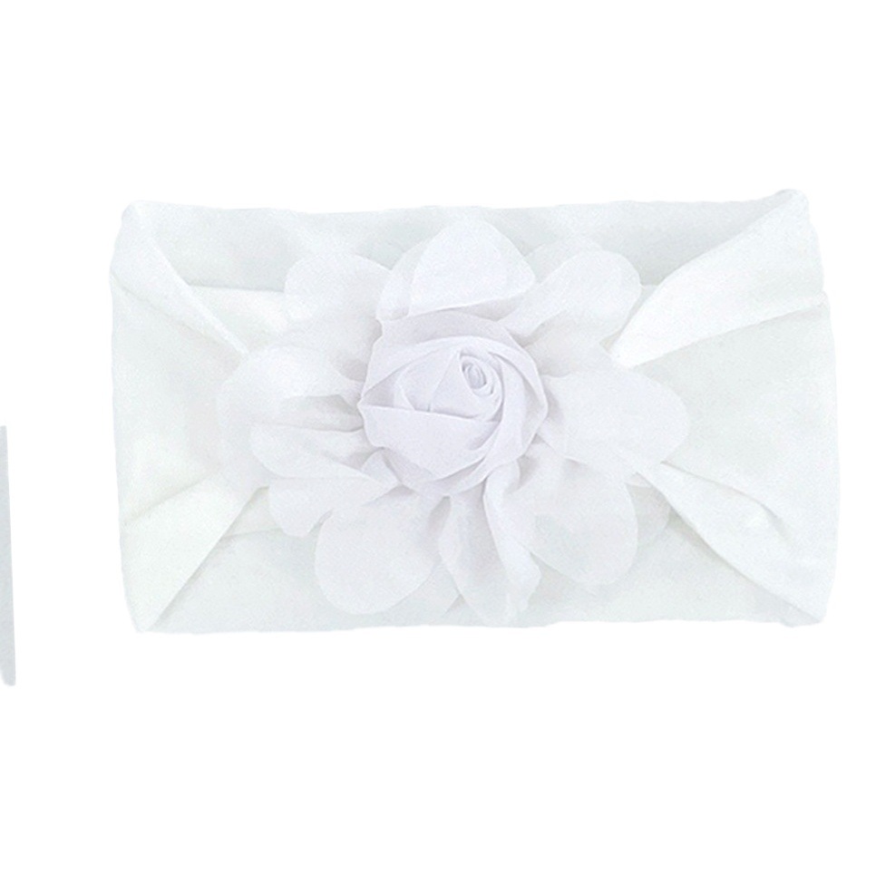 Europe and the United States new children's hair accessories baby spring and summer thin nylon flower headscarf cute girl princess hair band