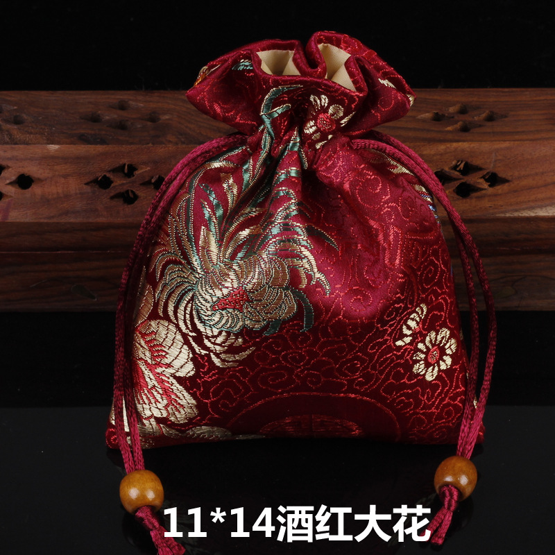 Picture of Osmanthus sachet sachet pendant antique Chinese brocade high-grade sachet empty bag bag bag wholesale 11*14