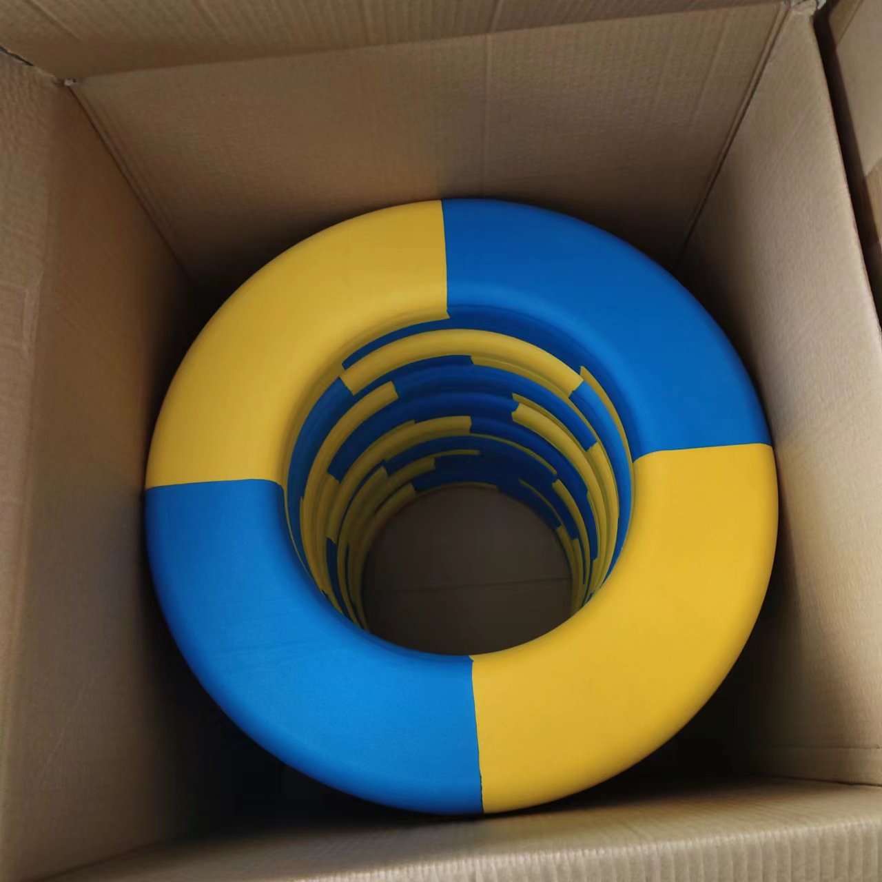 Picture of Yiwu source factory wholesale solid swimming ring EVA life buoy inflatable adult children thick and durable