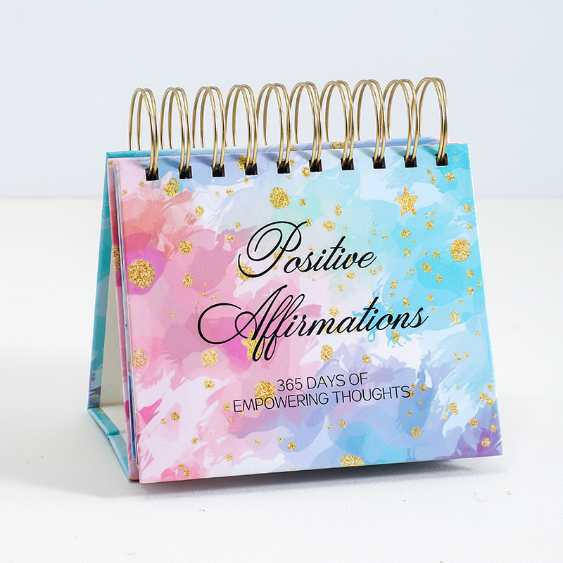 Picture of Cross-Border 2026 English Inspirational Desk Calendar Creative Drum Dance Female Desktop Ornaments 365 Days Calendar Perpetual Calendar