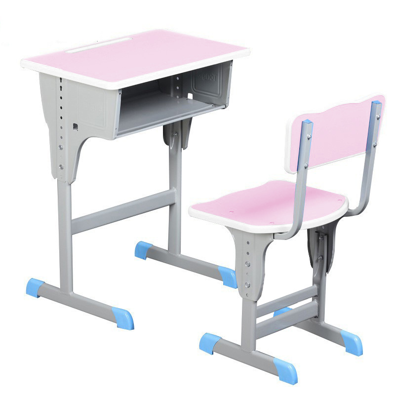 Picture of School Desk and Chair Training Desk Study Desk Children's Desk Single Training Desk Liftable Student Desk and Chair