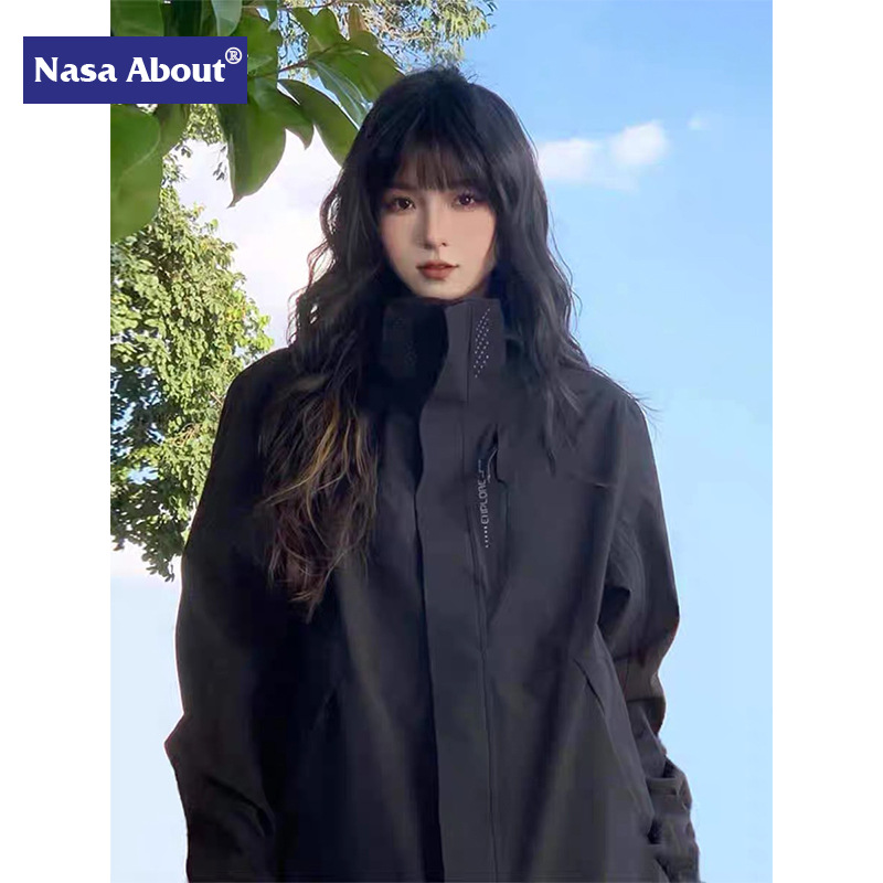 NASA Travel Rush Jacket Women's Trendy Brand Mountaineering Suit Spring and Autumn Thin Winter Three-in-One Detachable Jacket for Men