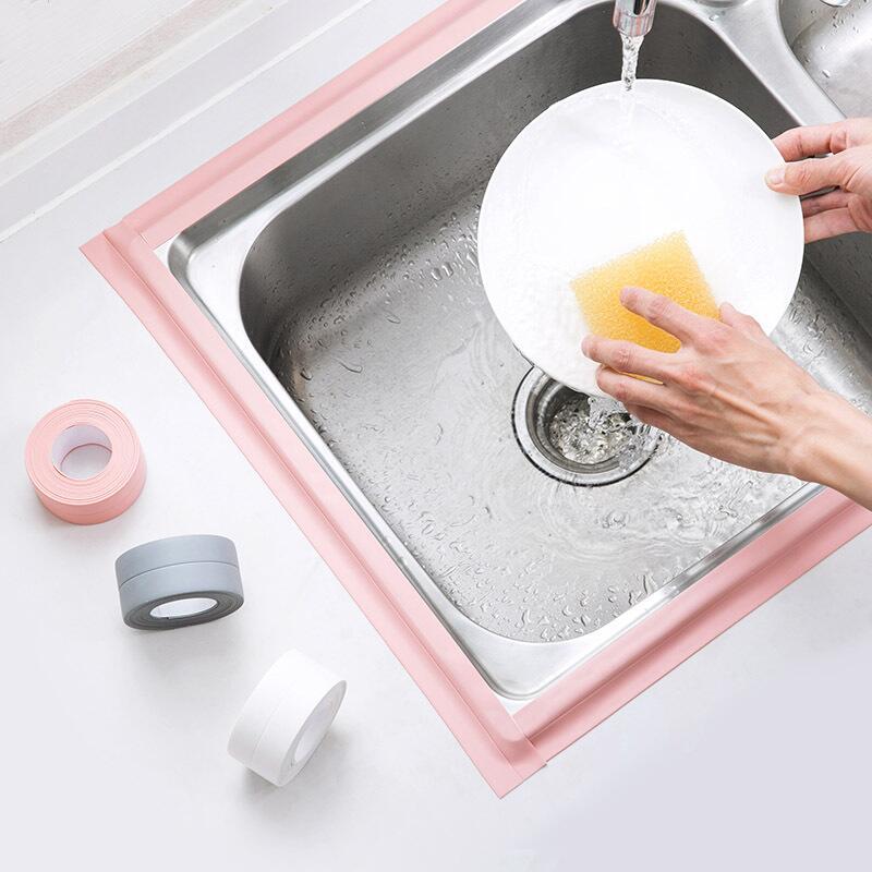 Picture of Kitchen and bathroom waterproof mildew-proof tape kitchen joint sealing strip waterproof strip bathroom toilet gap corner line sticker