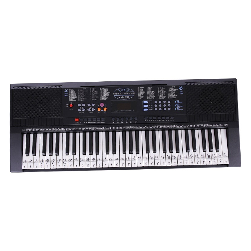 Electronic organ stickers 88 Key hand roll piano keyboard stickers five-line spectrum stickers children's grading introduction auxiliary teaching reading spectrum